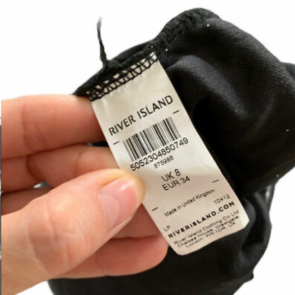 RIVER ISLAND Midi Dress Size 8 UK Party Cocktail - Picture 5 of 6